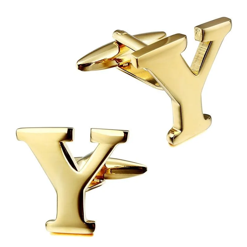 Gold-Tone Monogram Cufflinks