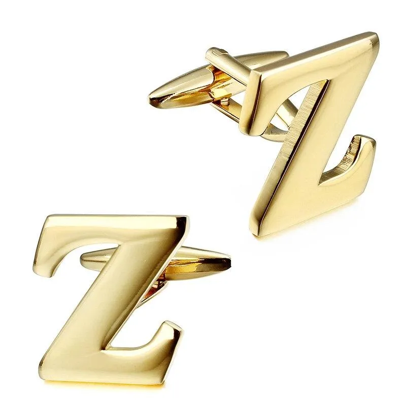 Gold-Tone Monogram Cufflinks