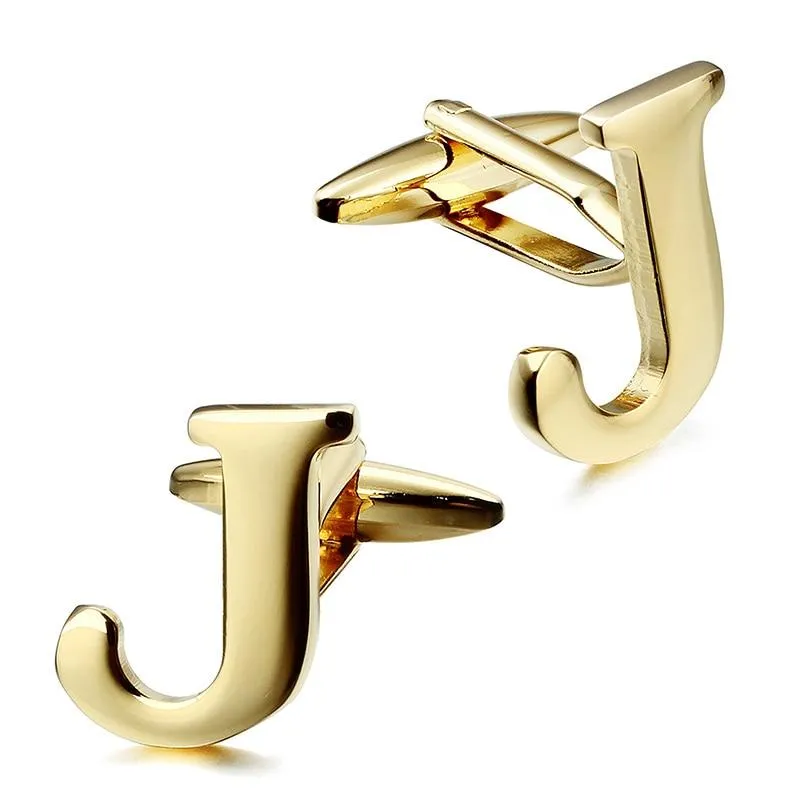 Gold-Tone Monogram Cufflinks