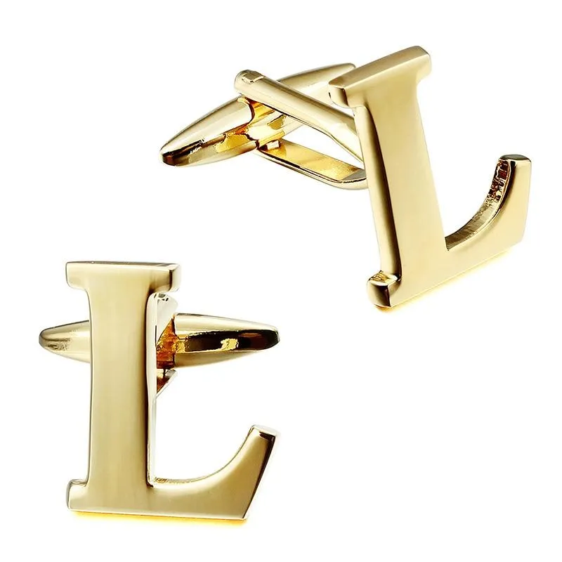 Gold-Tone Monogram Cufflinks