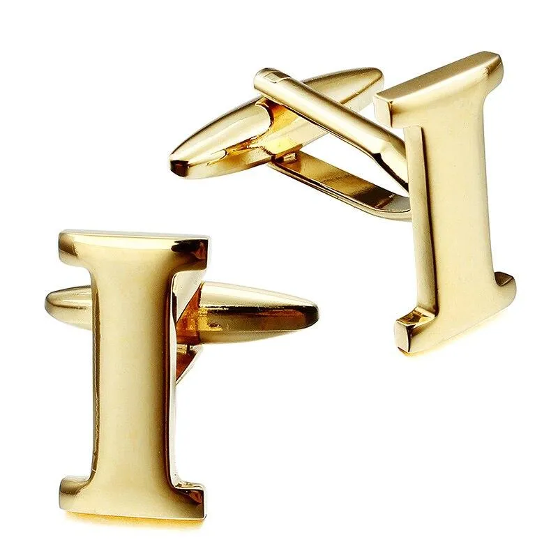 Gold-Tone Monogram Cufflinks