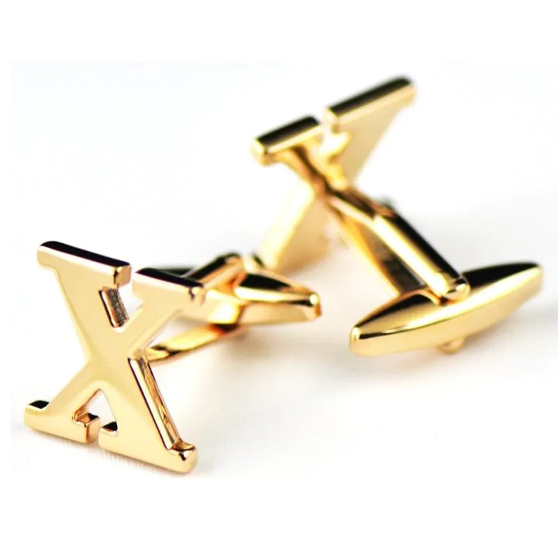 Gold-Tone Monogram Cufflinks