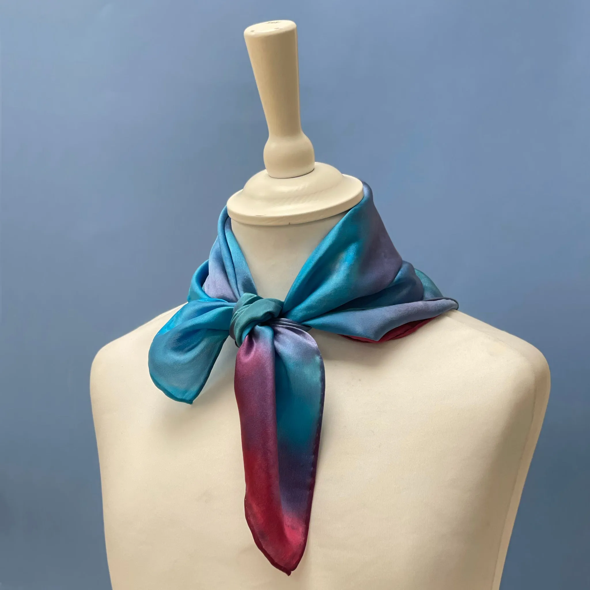 Hand dyed Silk scarf