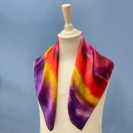 Hand dyed Silk scarf