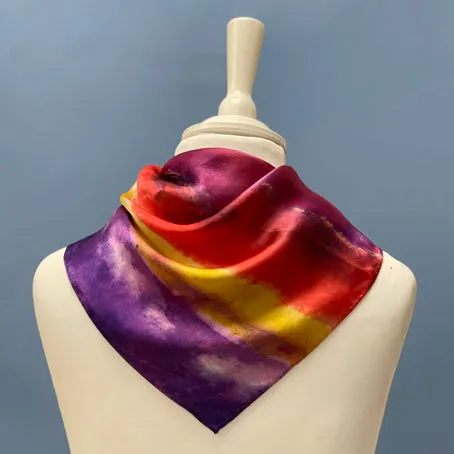 Hand dyed Silk scarf