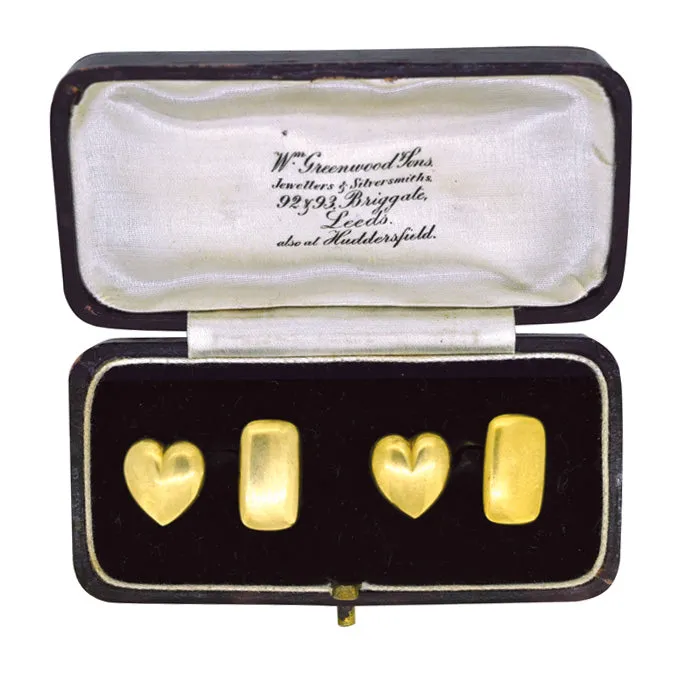 Heart & Cushion Cufflinks