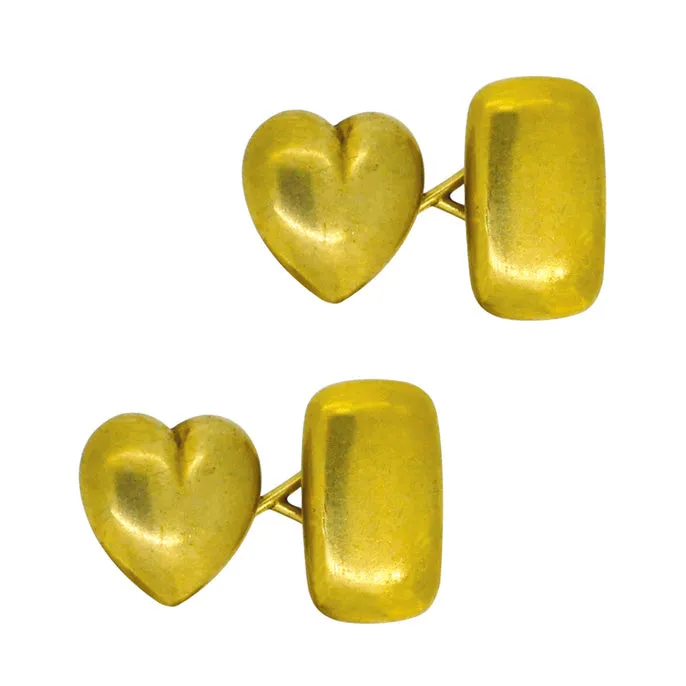 Heart & Cushion Cufflinks