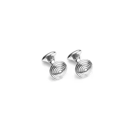 Hercules Single Ended Cufflinks Silver