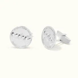 Holy Family Hearts® Cufflinks in 925 Sterling Silver