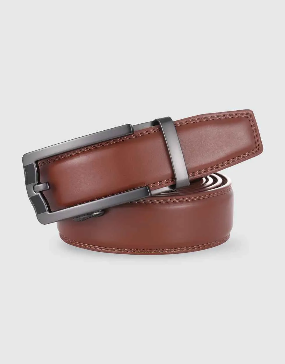 Horseshoe Leather Ratchet Belt