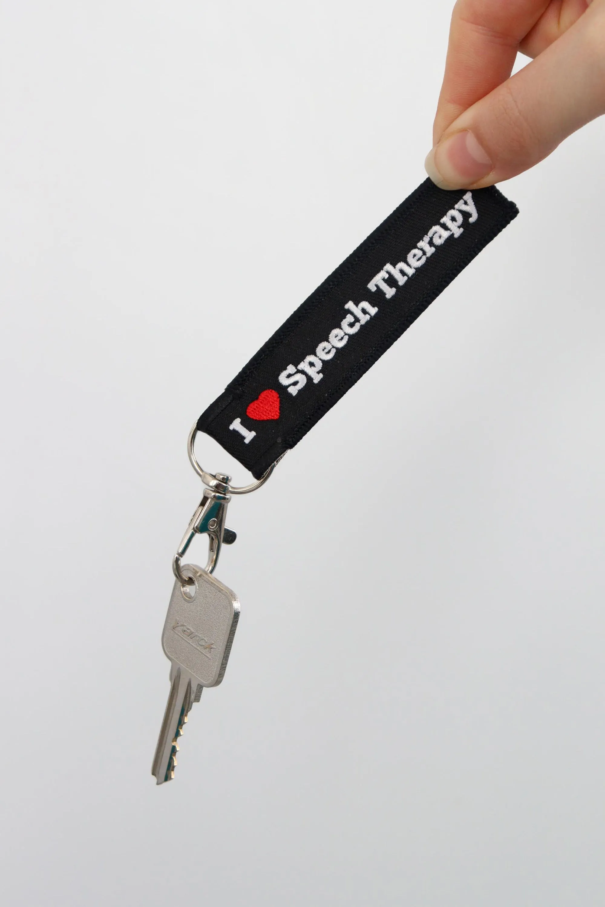 I Love Speech Therapy Key Chain