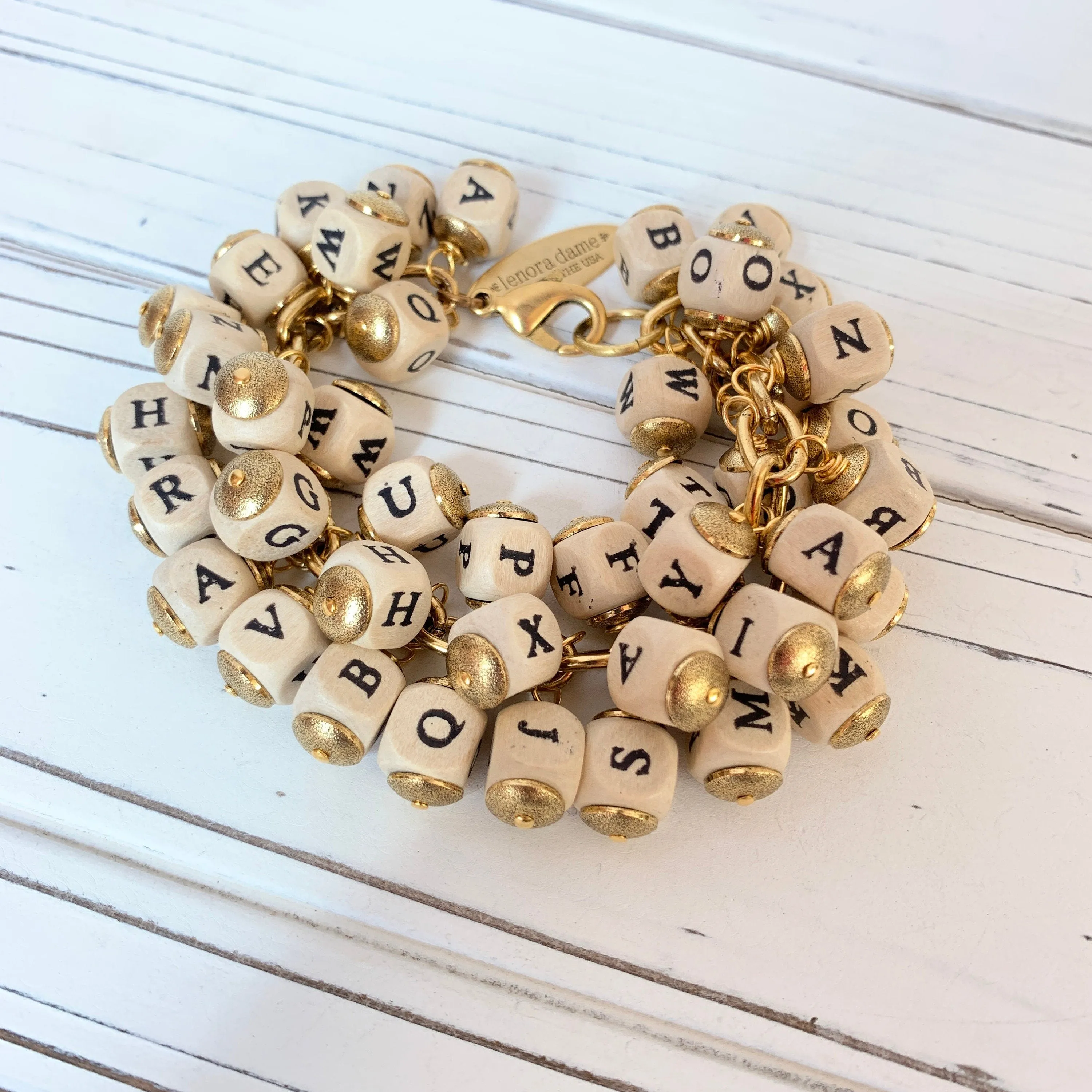 Iconic Alphabet Charm Bracelet