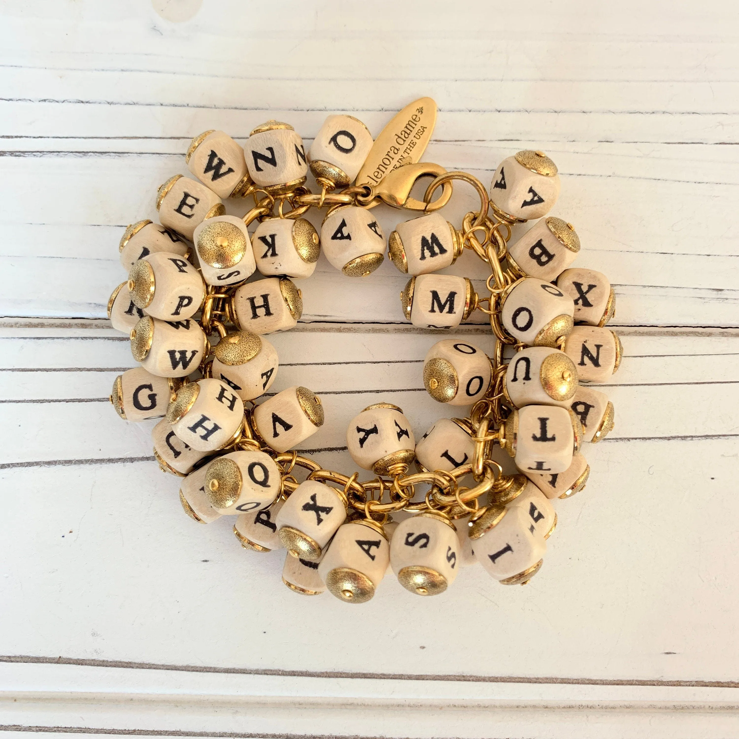 Iconic Alphabet Charm Bracelet