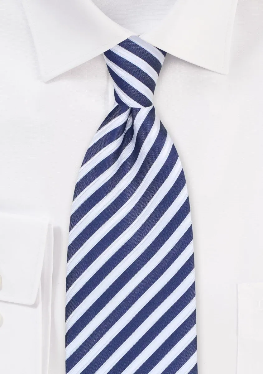 Indigo Summer Striped Necktie