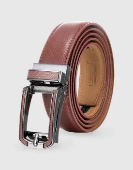 Interknit Linxx Men's Rachet Belt With Open Linxx Leather Buckle