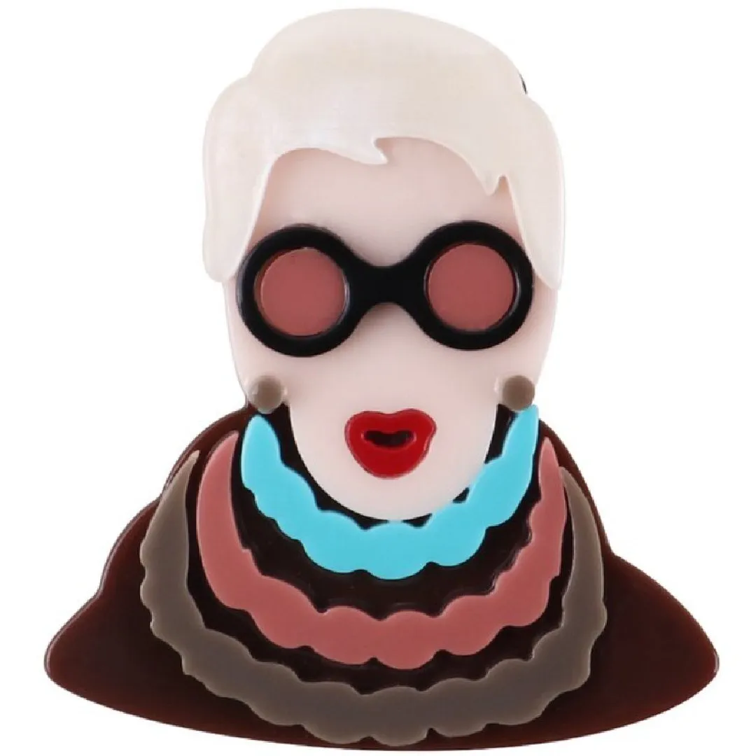 Iris- the Fashion Icon Acrylic Brooch