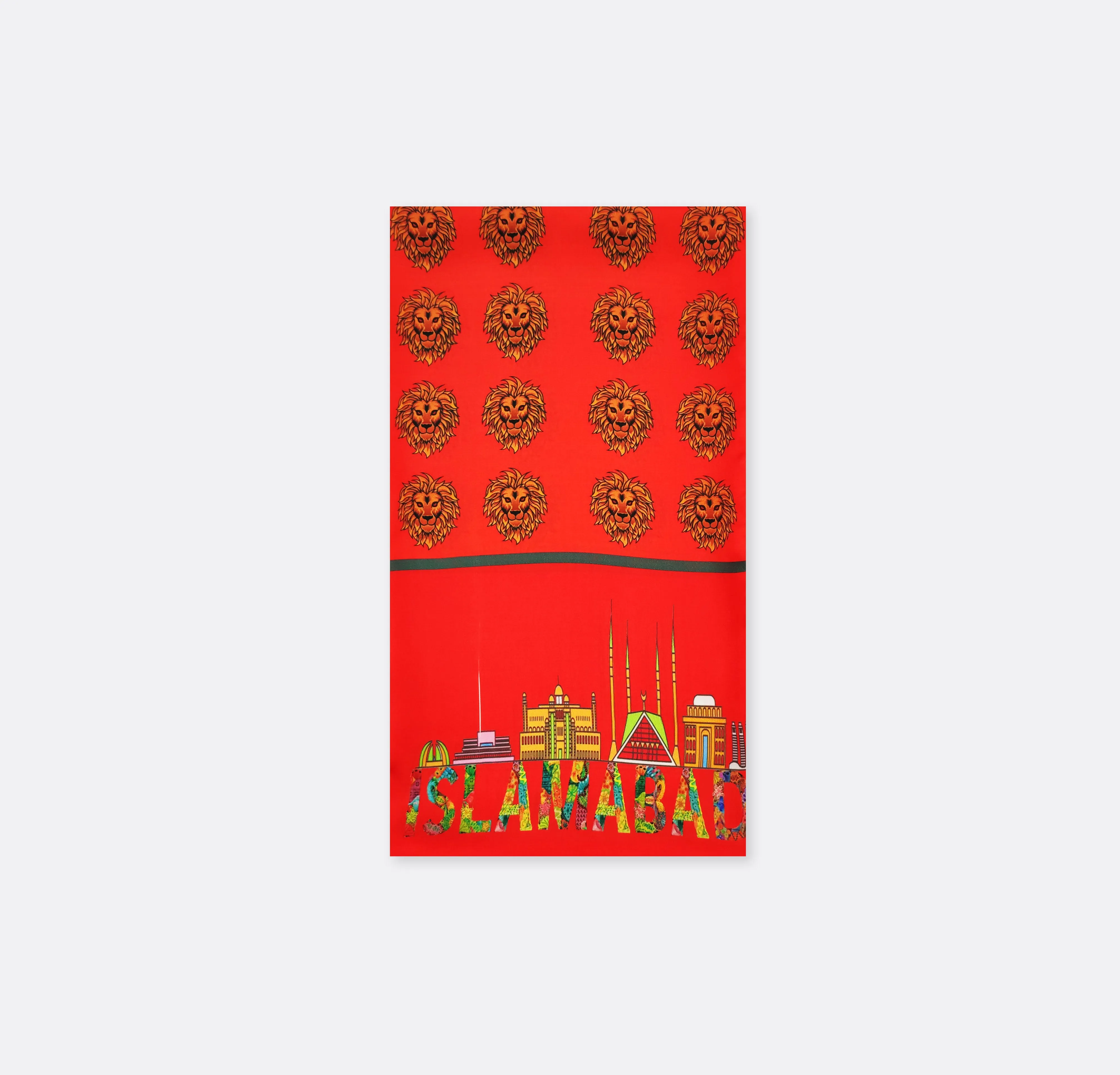 Islambad lion's - silk men scarves