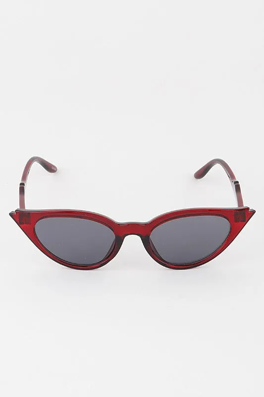 Ivy Indented Round Cateye Sunglasses