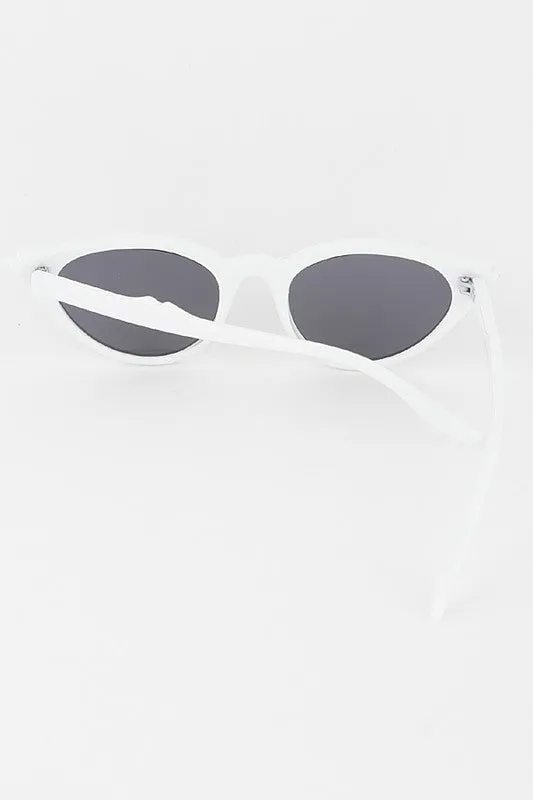 Ivy Indented Round Cateye Sunglasses