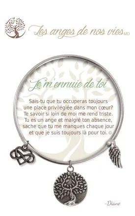 Je m'ennuie de toi: Charm Bracelet