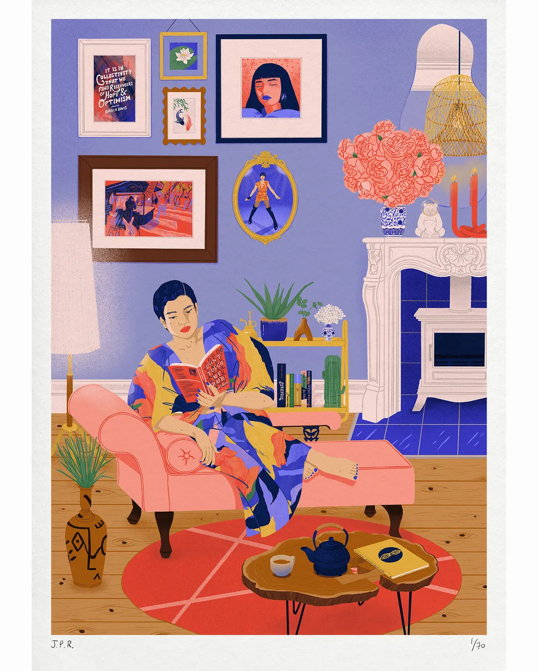 JUDITH P.RAYNAULT - Lounging art print