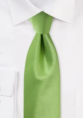 Kiwi Green Small Texture Necktie