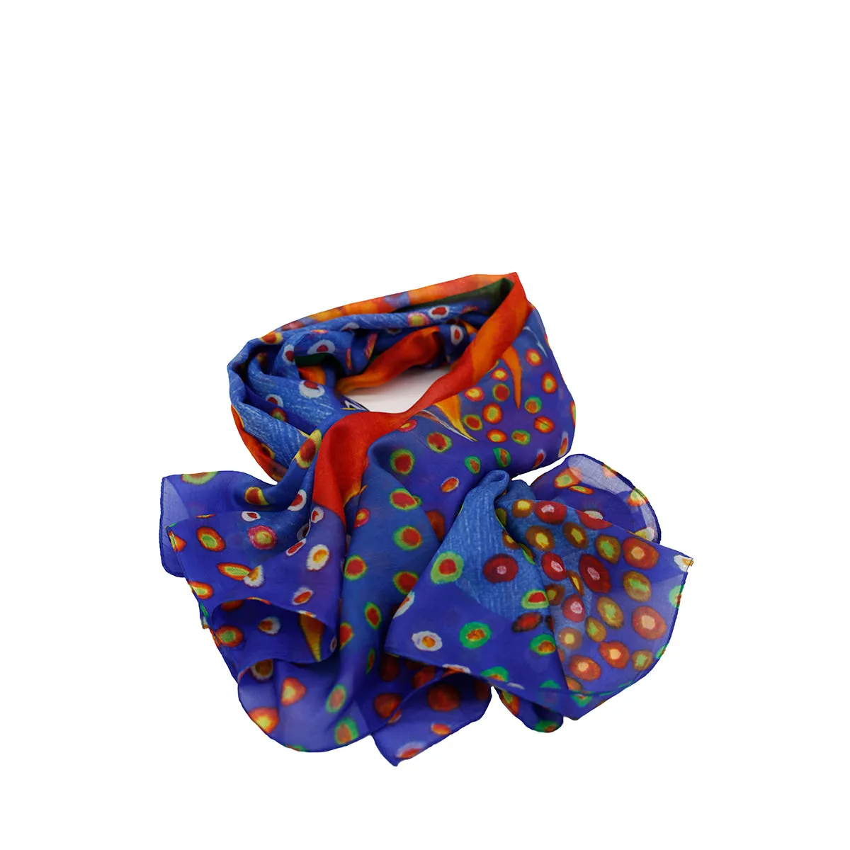 KOCKY Silk Square Scarf  Neckerchief Bird Of Paradise