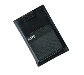 LEATHER SLIM WALLET & CARBON FIBER MONEY CLIP