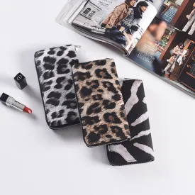 Leopard & Zebra print Faux  Wallet