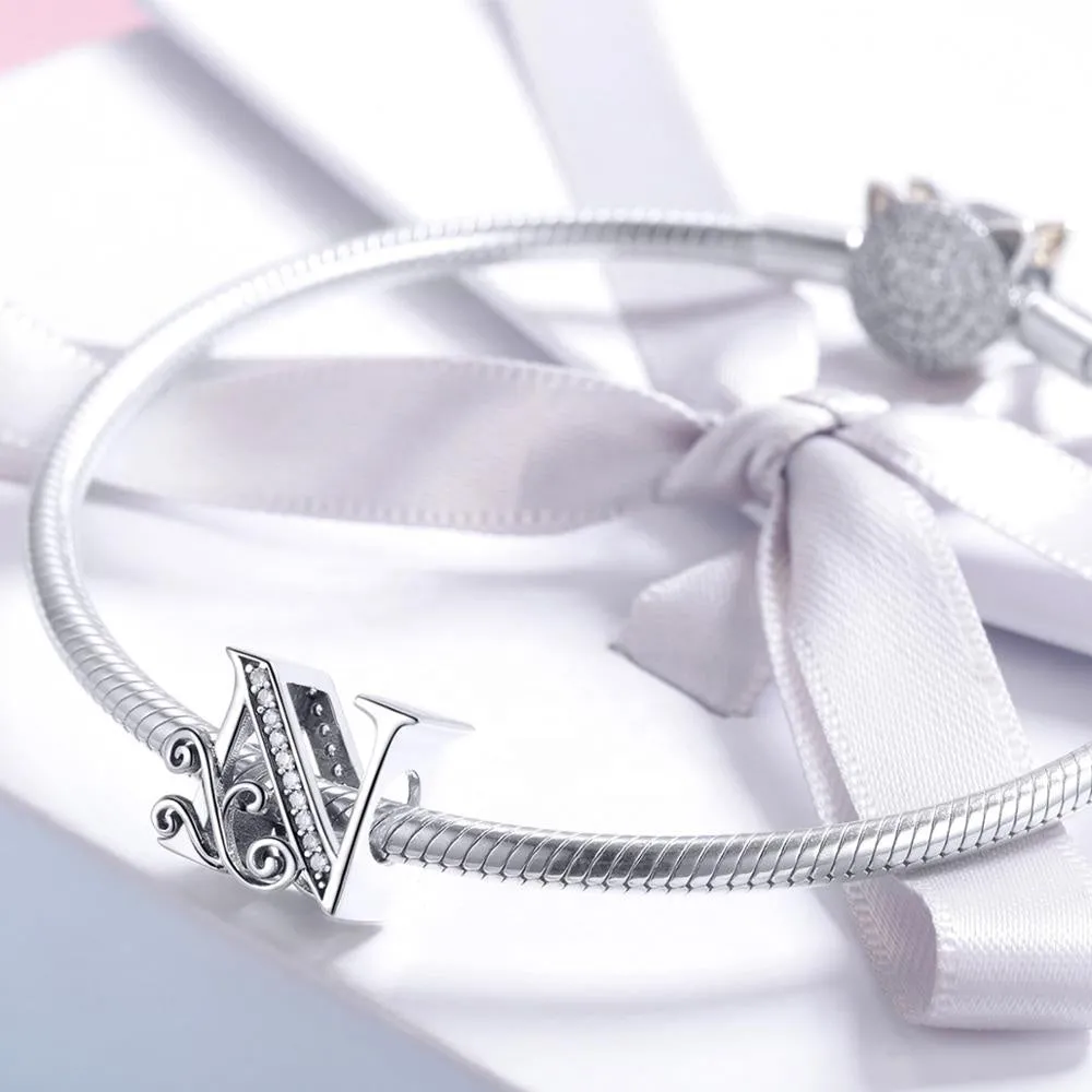 Letter N Initial Alphabet Charm