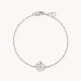 little wildflower bracelet - sterling silver