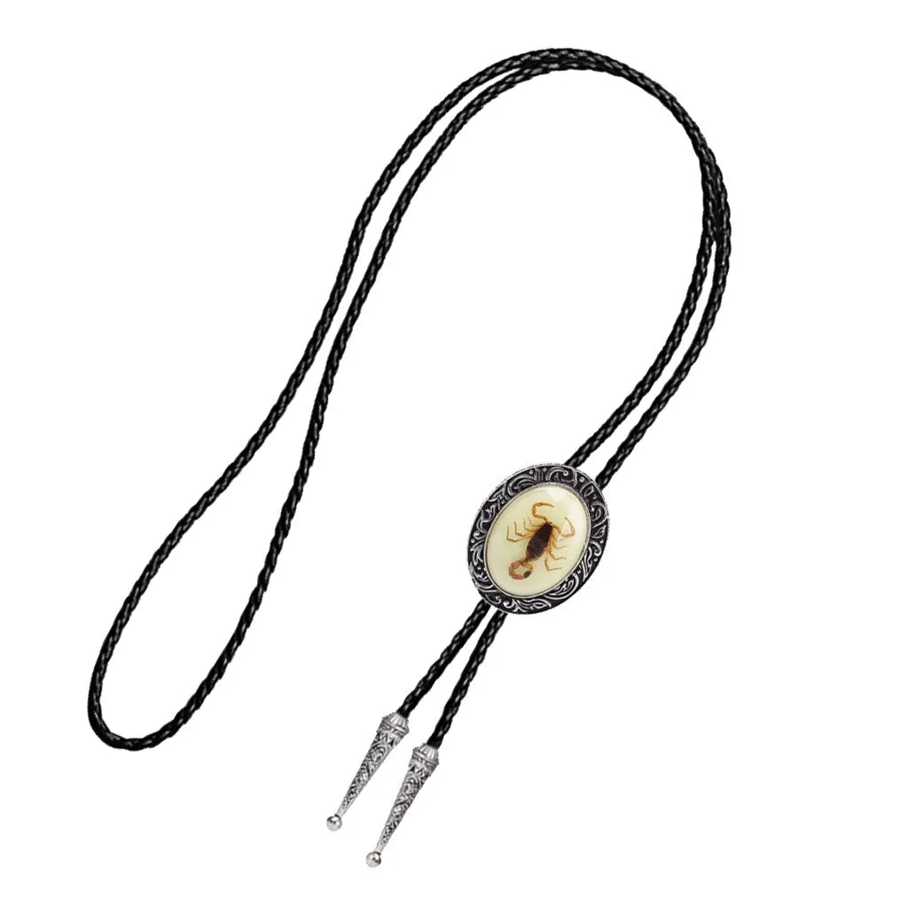 Luminous Scorpion Bolo Tie