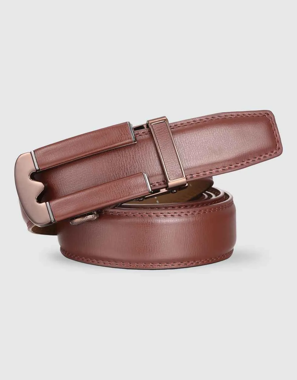 Magnet Leather Ratchet Belt