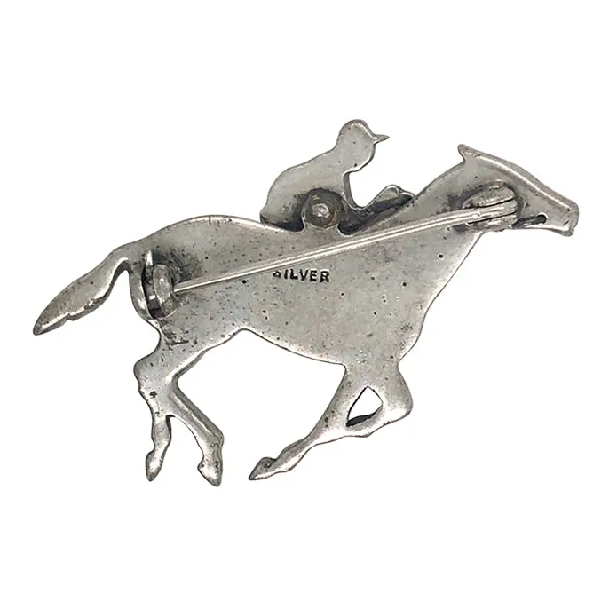 Marcasite Racehorse Brooch