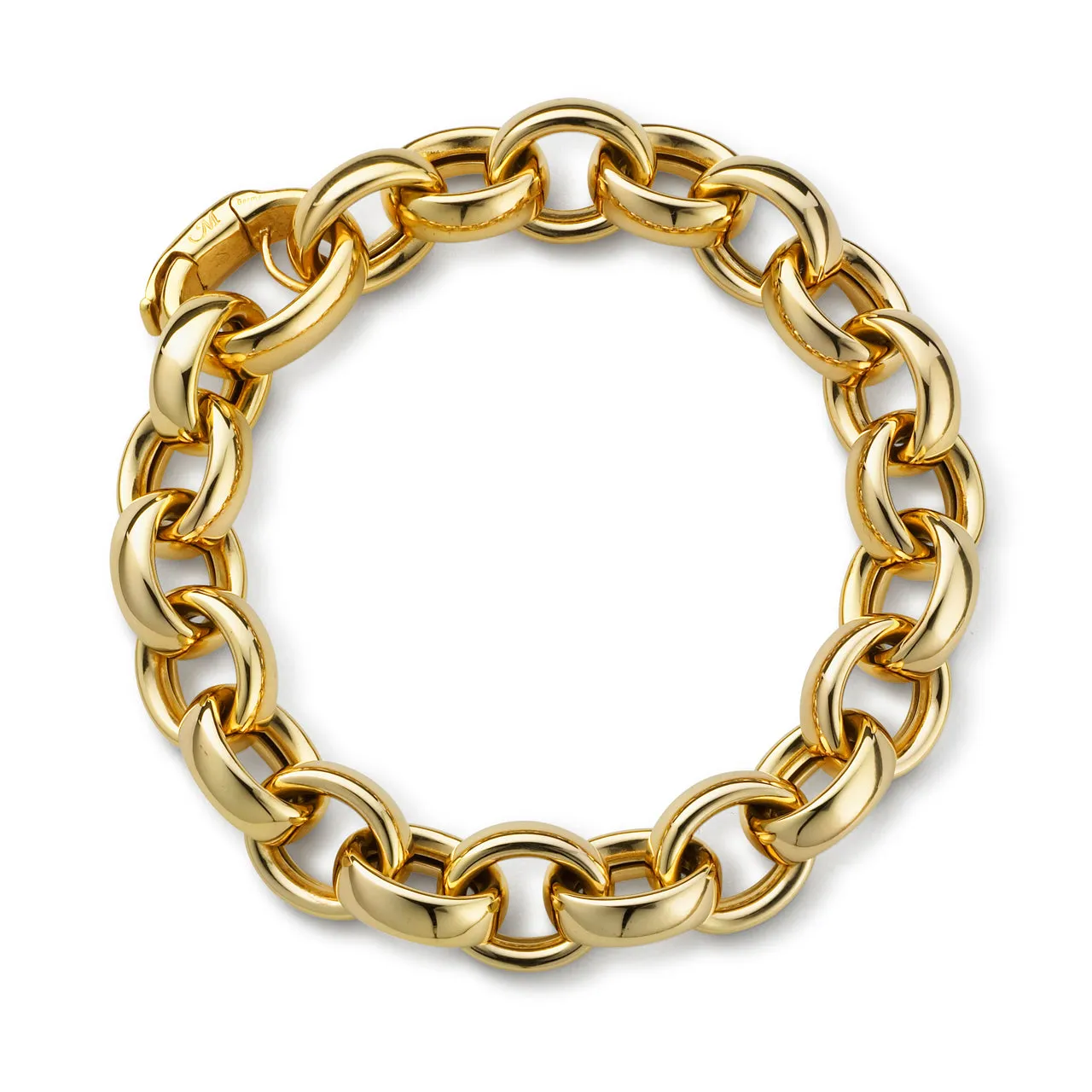 Marilyn Link Bracelet in Yellow Gold