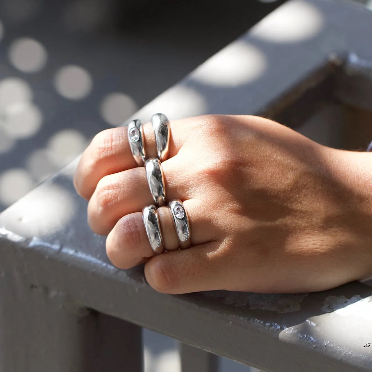 Marquise Dome Ring Silver