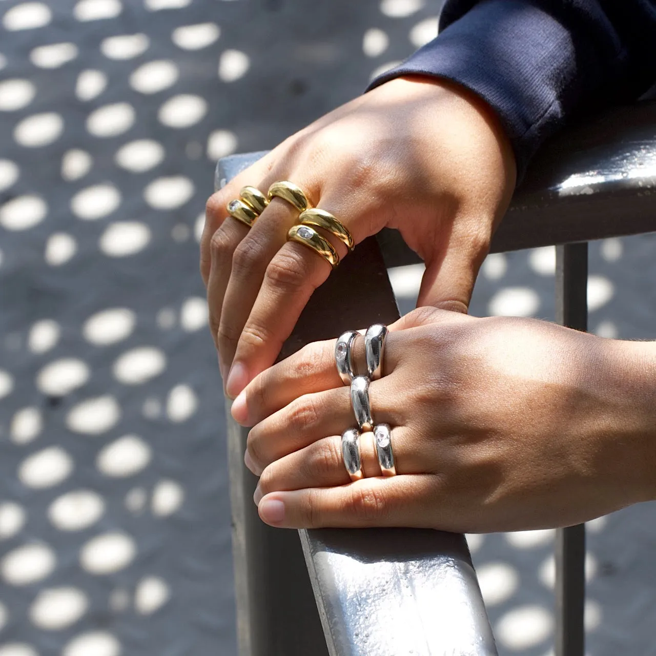 Marquise Dome Ring Silver