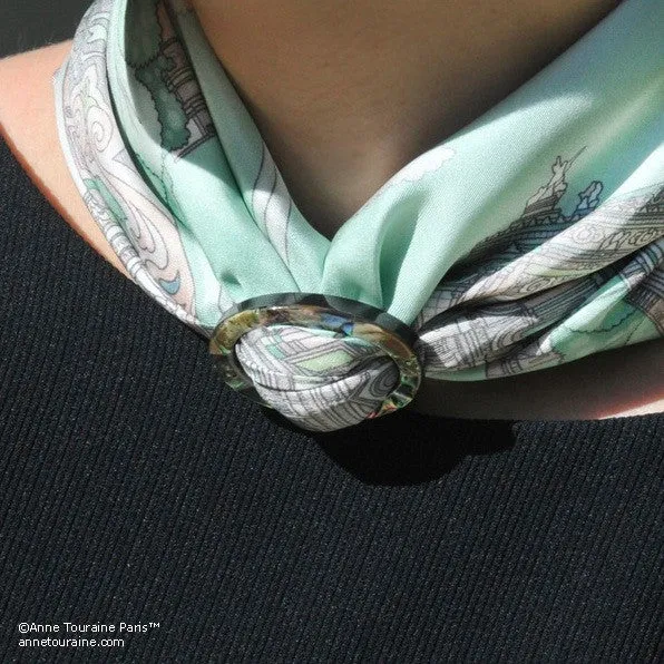 MEDIUM SCARF RING - PAUA SHELL