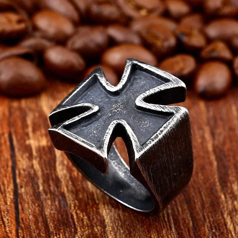 Men's Punk Cross Rings