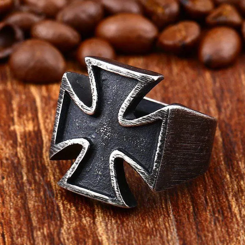 Men's Punk Cross Rings