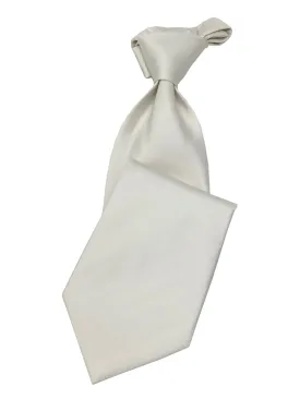 Men's White Necktie #4 - Solid Ties-Wedding-Prom-Silk Ties