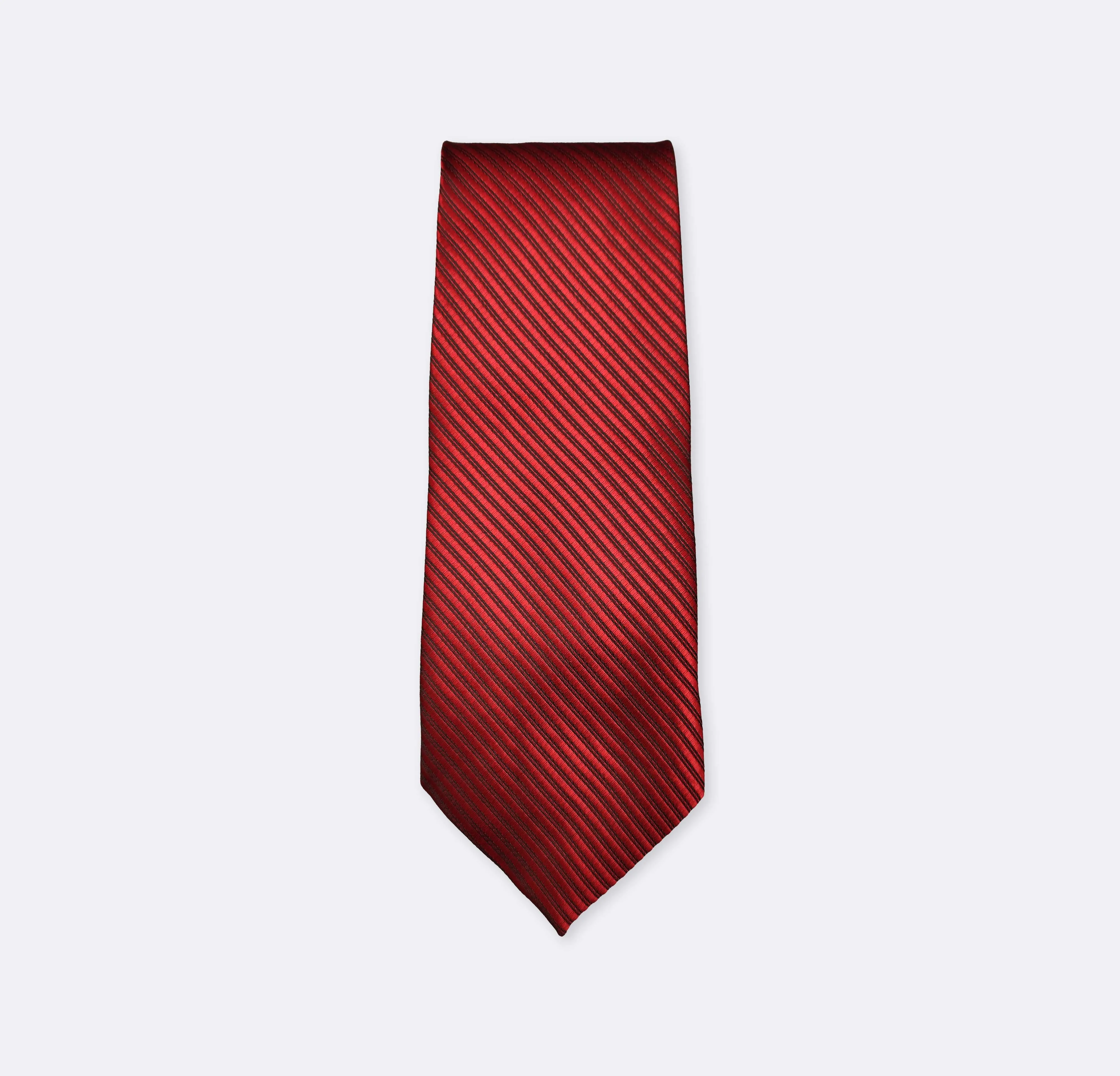 METALLIC Maroon DIAGONAL STRIPED NECK TIES