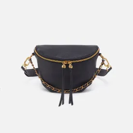 Miri Belt Bag In Pebbled Leather - Black