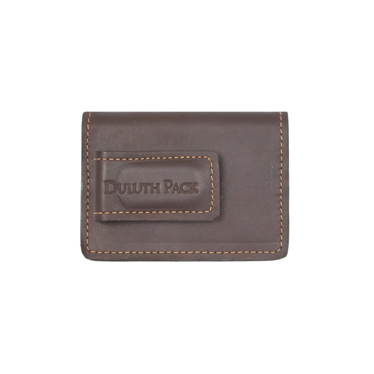 Duluth Pack HEN-0013-BRN - Deluxe Money Clip Wallet, Crafted in the USA, Multifunctional Hold-All Design