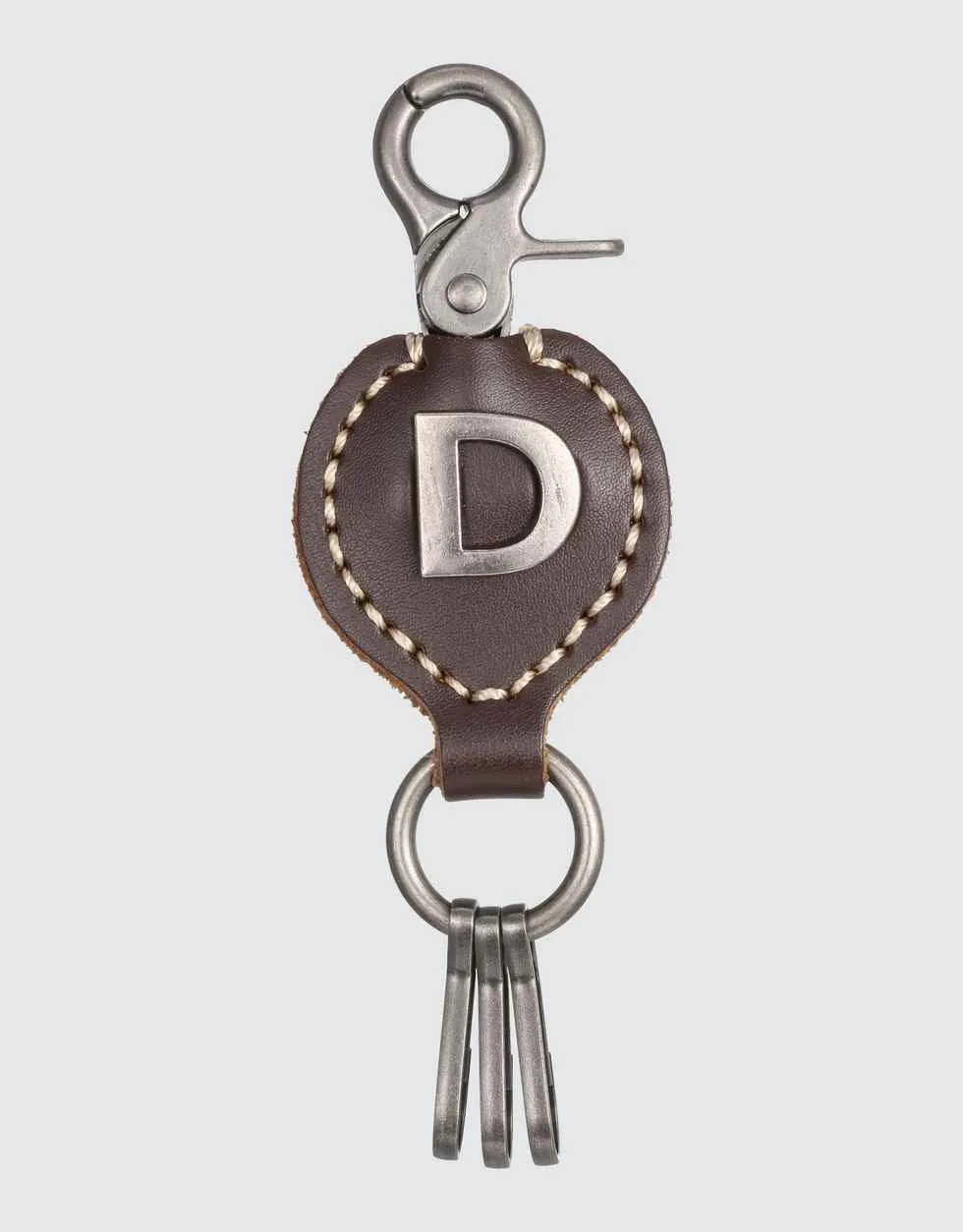 Monogrammed Ringlet Alphabet Keychain