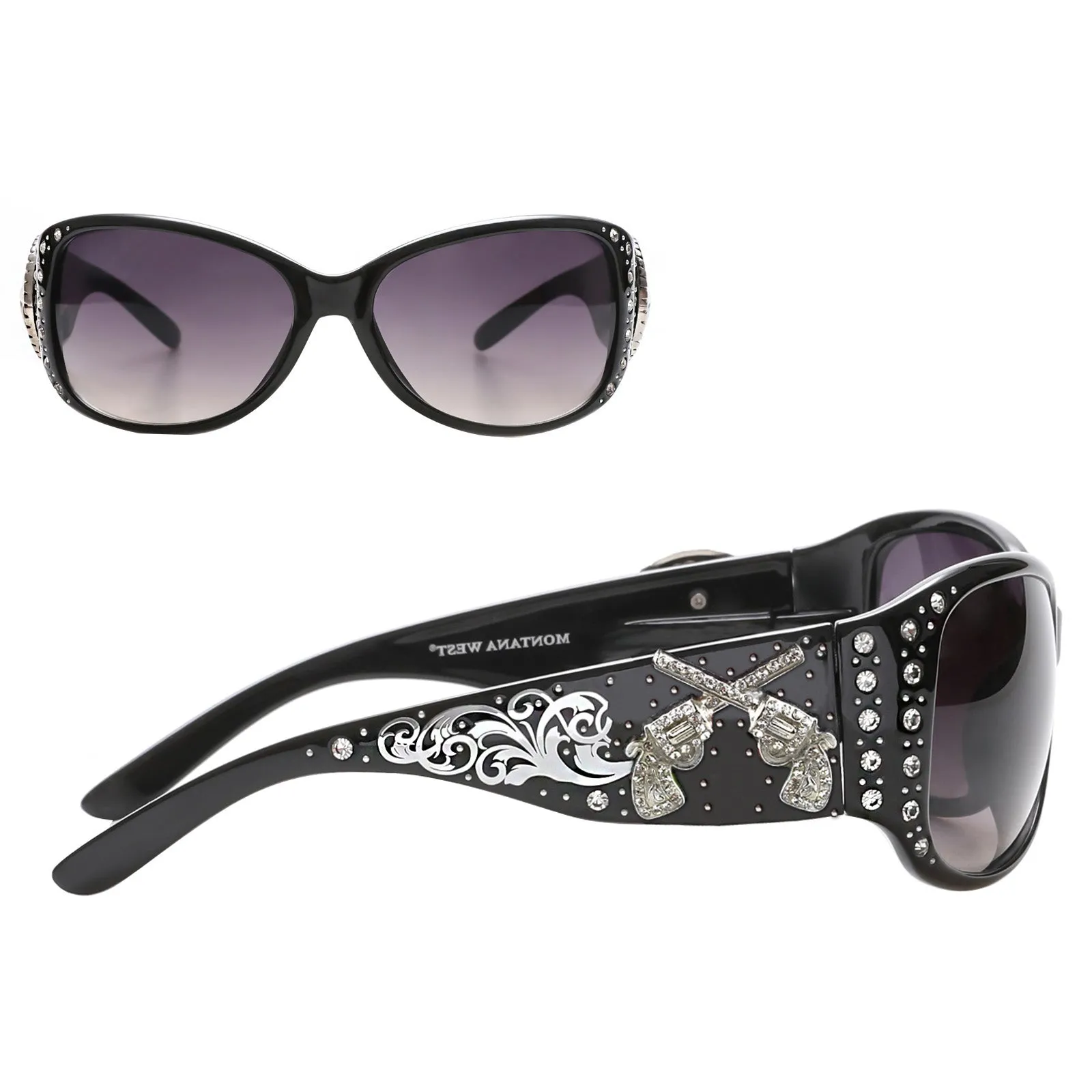 Montana West Double Pistol Sunglasses For Women