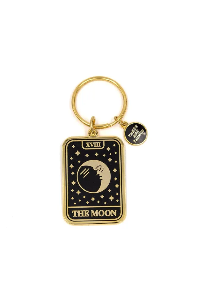 Moon Tarot Enamel Keychain (2.25" x 1.25")