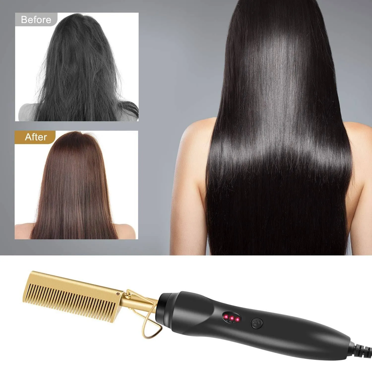 Multifunctional Hair Straightening Comb