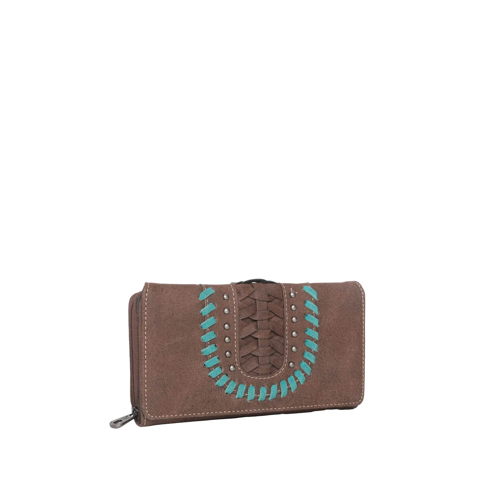 MW1057-W010 Montana West Whipstitch Collection Long Wallet