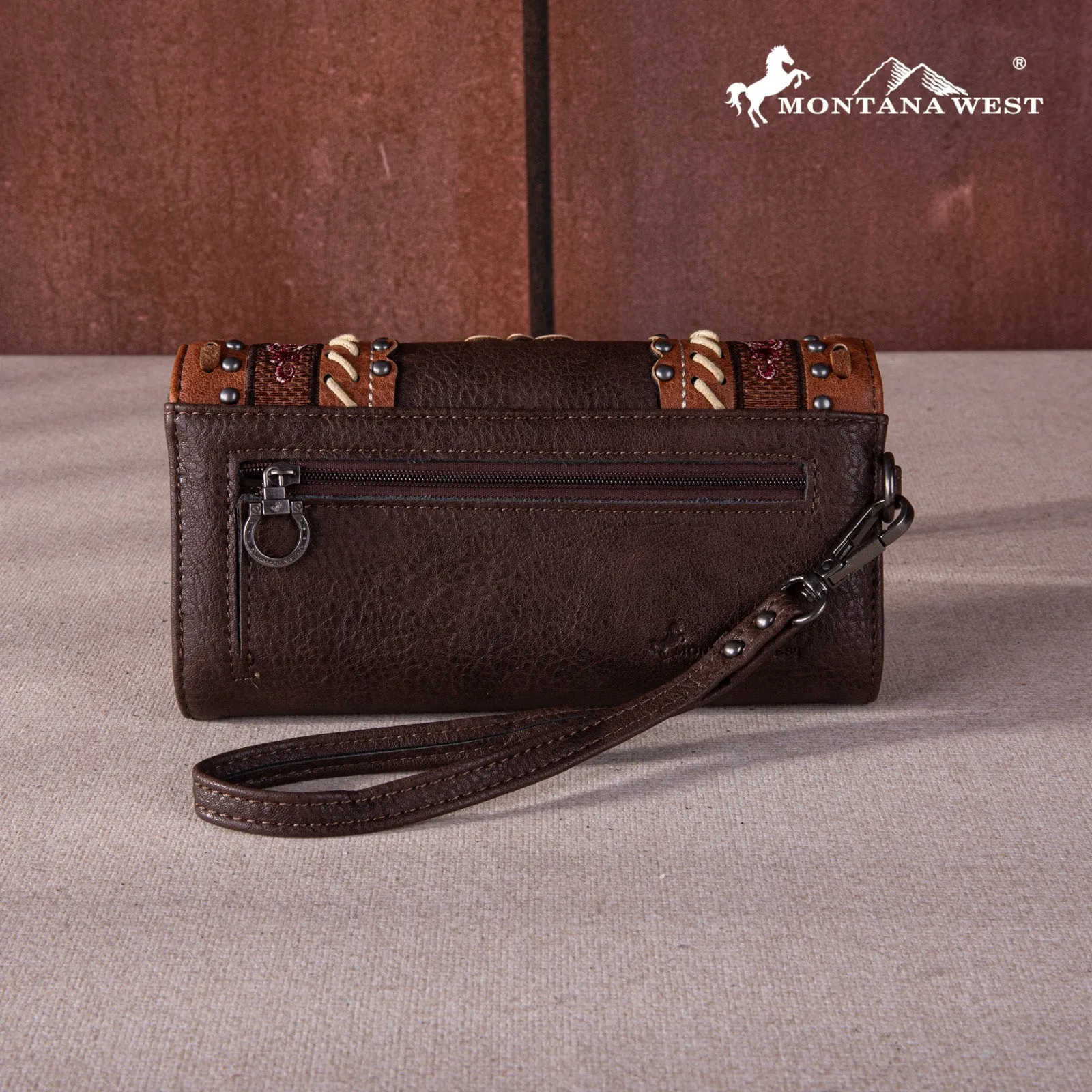 MW1256-W002 Montana West Embroidered Collection Wallet